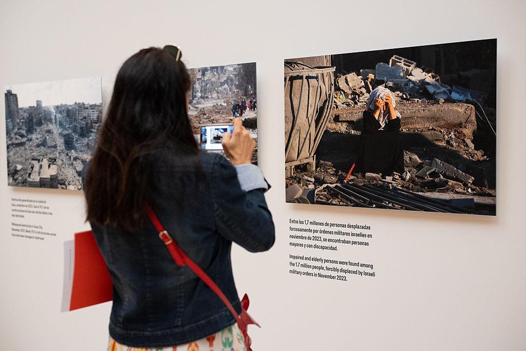 معرص لصور العدوان على غزة في مدريد_4