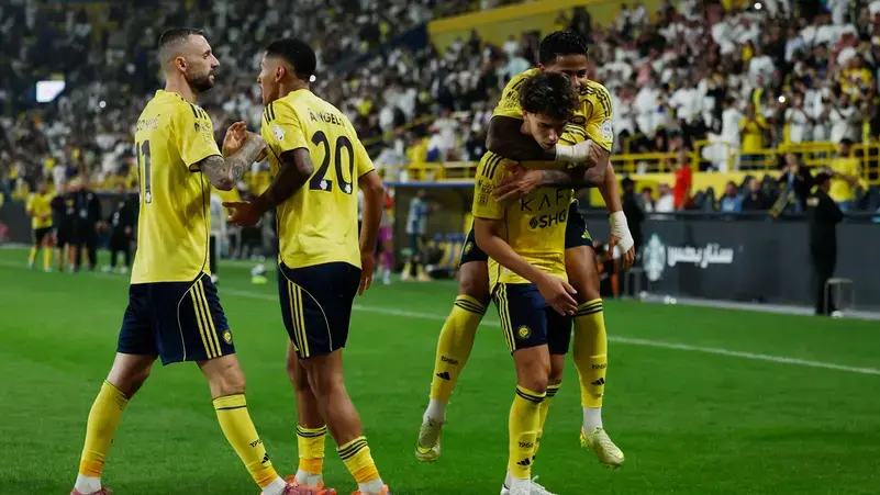 النصر يهزم الخليج ويعادل رقم الهلال التاريخي